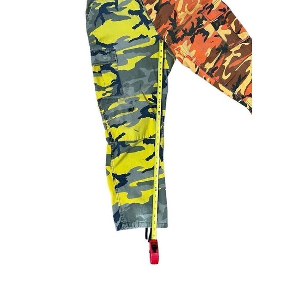 Rothco CARGO COMBAT PANT TWO TONE CAMO Unisex 32x30 Distressed Large Button Fly - Picture 6 of 16